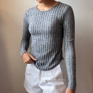 Crew Neck Long Sleeve Tee